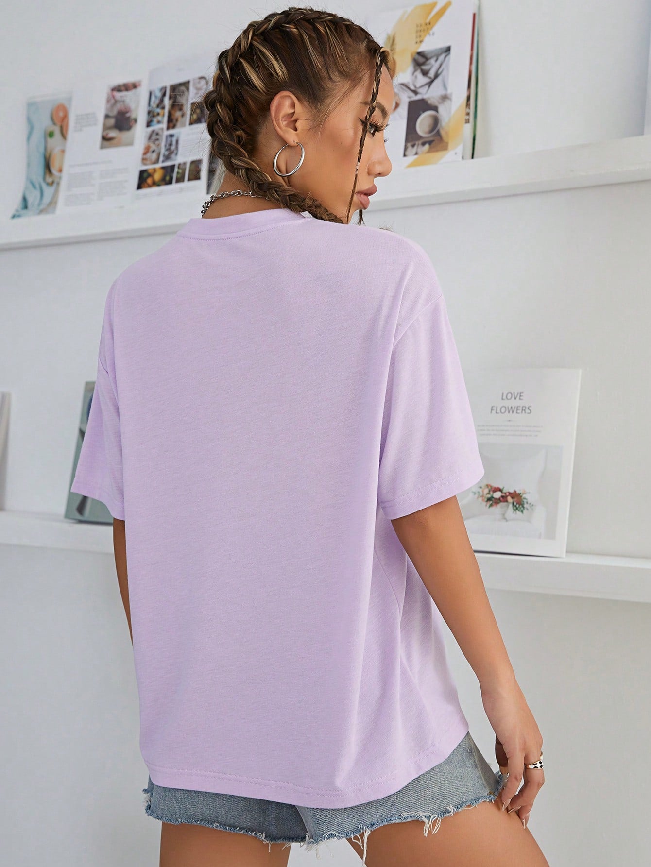 INAWLY Camiseta "Mariposa y Sol"