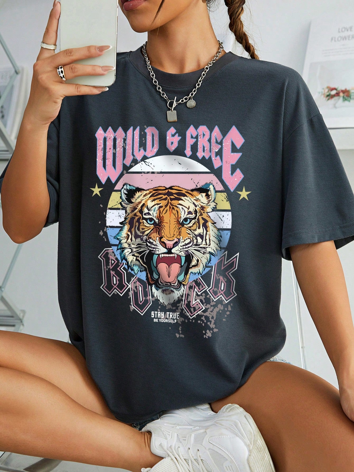 INAWLY Camiseta "Wild & Free"