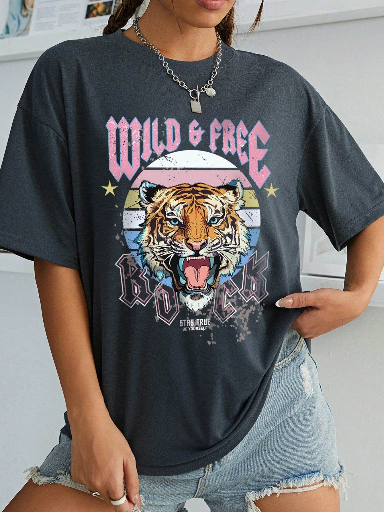 INAWLY Camiseta "Wild & Free"