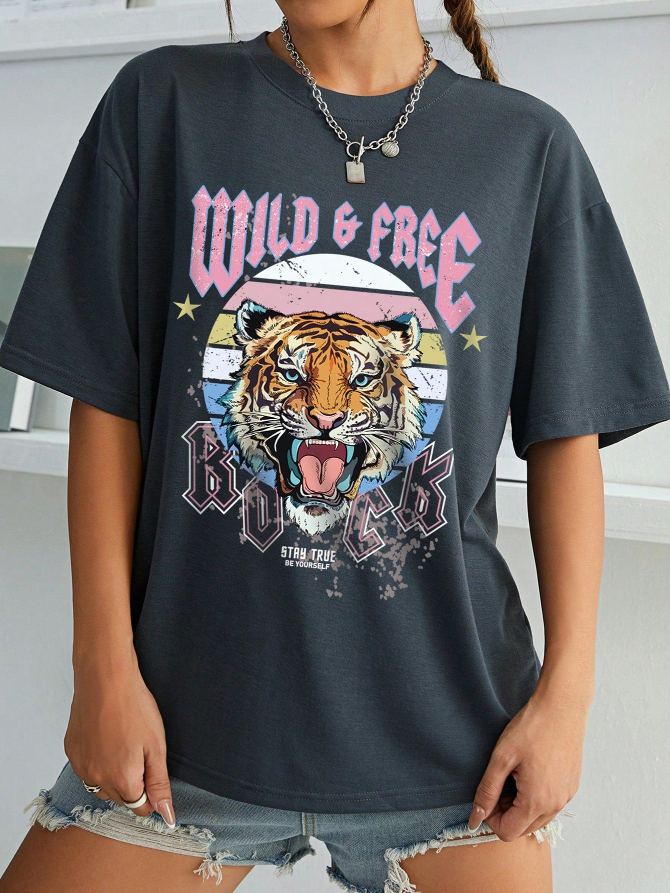 INAWLY Camiseta "Wild & Free"