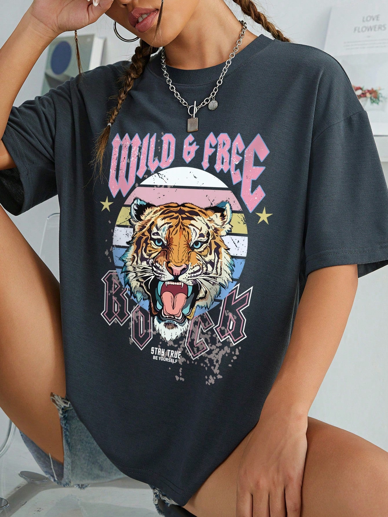 INAWLY Camiseta "Wild & Free"