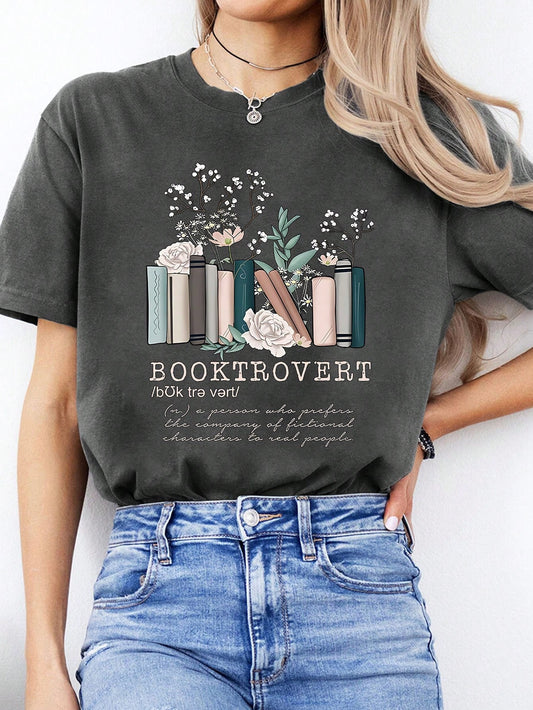 INAWLY Camiseta "Booktrovert"