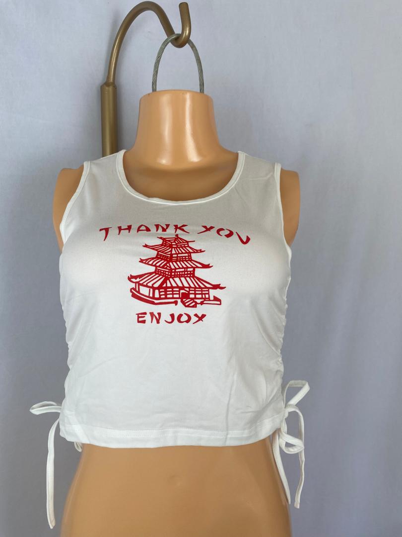 camisa sin manga corta