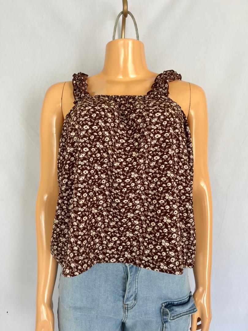 Luneh Women's Lace Trim Floral Vacation Camisole